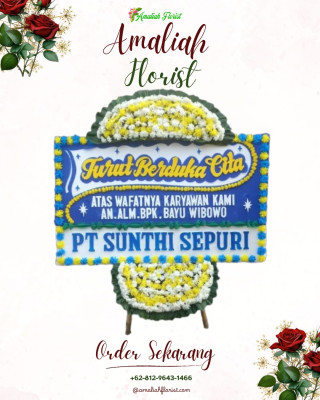 Papan Bunga Duka di Garut
