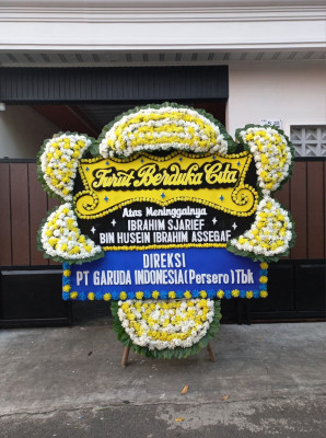 Papan Bunga Duka di Garut
